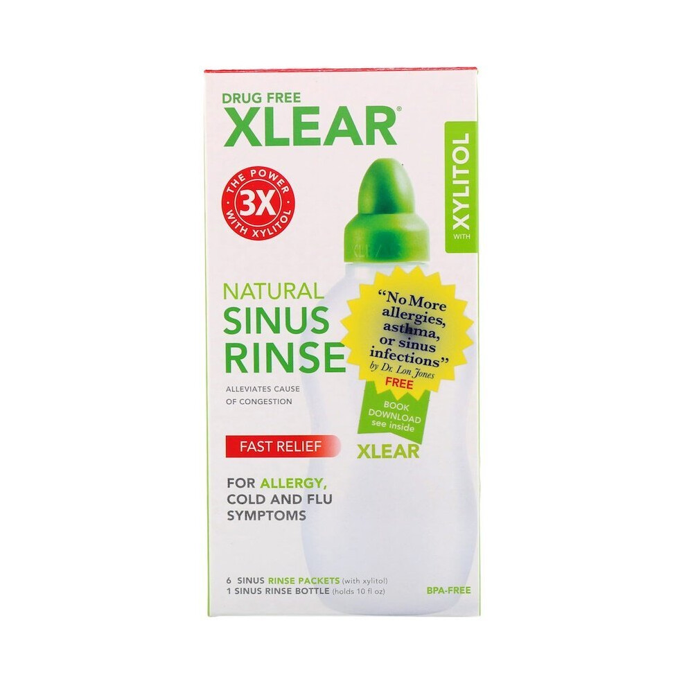 Xlear, Natural Sinus Rinse with Xylitol, 1 Kit