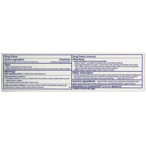 Sensodyne Sensodyne, Rapid Relief Toothpaste with Fluoride, Extra Fresh, 96.4g 2