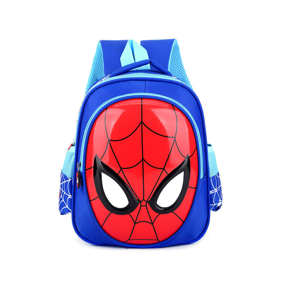 (Blue) Kids Spiderman Backpack School Bookbag Rucksack Shoulders Bag Blue
