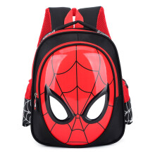 (Black) Kids Spiderman Backpack School Bookbag Rucksack Shoulders Bag