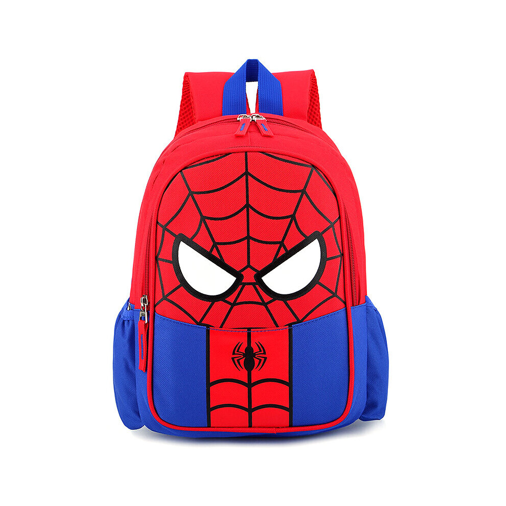 (Spider Man - ) Kids Superhero Backpack Spiderman Superman School Book Bag Rucksack Blue