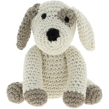 Hoooked Crochet Kit - Millie the Puppy - 100% Recycled Yarn Amigurumi Craft Gift