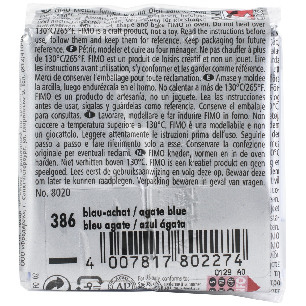 Fimo Effect Polymer Clay 2oz-Blue Agate