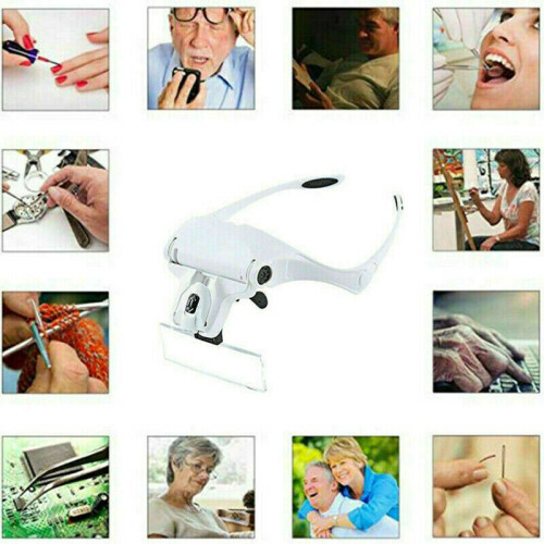 Magnifying Glasses LED Light Headband Hands Free Headset Magnifier 1