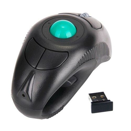 USB Wireless PC Laptop Finger HandHeld Trackball Mouse 1
