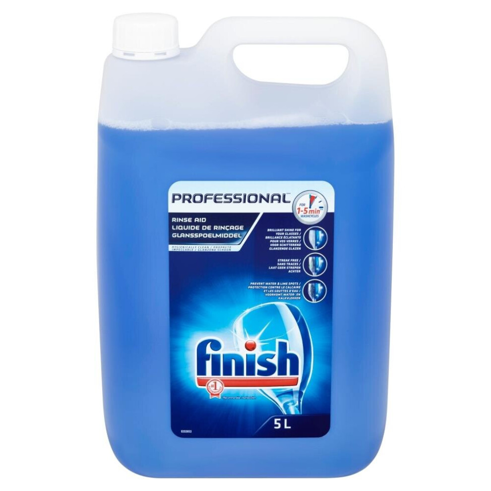 Finish Professional Dishwasher Rinse Aid Clean & Shine 5L