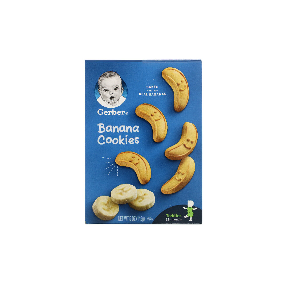 Gerber, Banana Cookies, 12+ Months, 142g