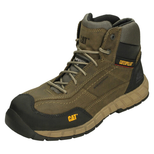 CAT (Grey, UK 7) Mens Caterpillar Composite Toe Safety Boots Streamline MD L CT 1
