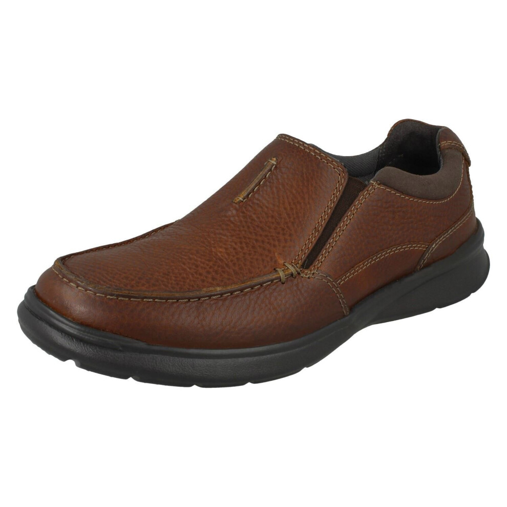 Clarks (Tobacco, Uk 10.5) Mens Casual Shoes Cotrell Free - H Fit Brown