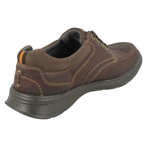 Clarks (Brown, UK 12) Mens Clarks Casual Shoes Cotrell Edge - H Fit 2