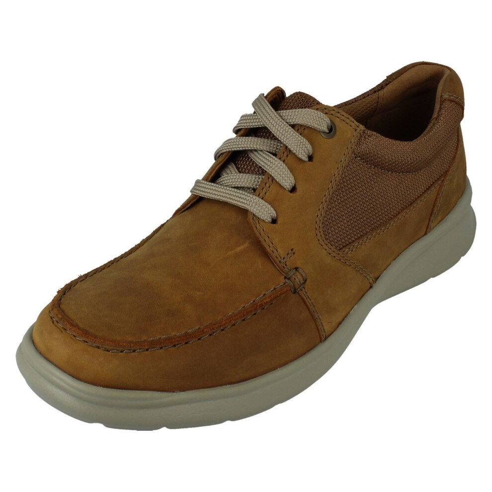 (Tan, UK 9) Mens Clarks Casual Shoes Cotrell Lane - G Fit