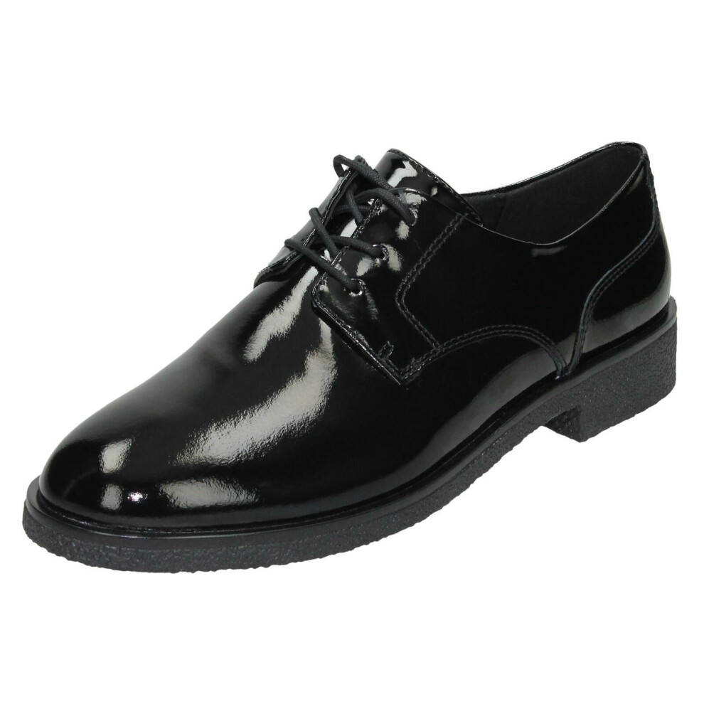 (Black, UK 5.5) Ladies Clarks Formal Shoes Griffin Lane - D Fit