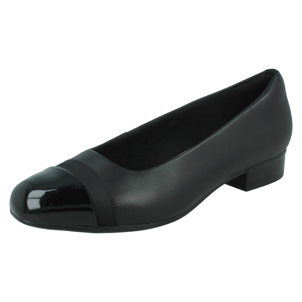 (Black, UK 3.5) Ladies Clarks Peep Toe Heels Kaylin85 Sling - D Fit