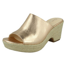 (Bronze, UK 8) Ladies Clarks Smart Heeled Ankle Boots Mascarpone Bay - D Fit