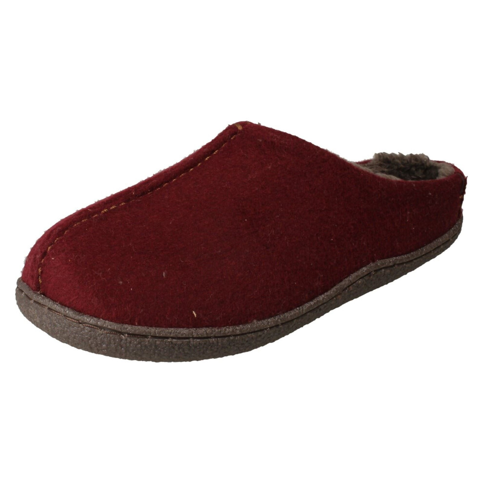 (Burgundy, UK 6) Boys Clarks Double Strap School Shoes Remi Pace - F Fit