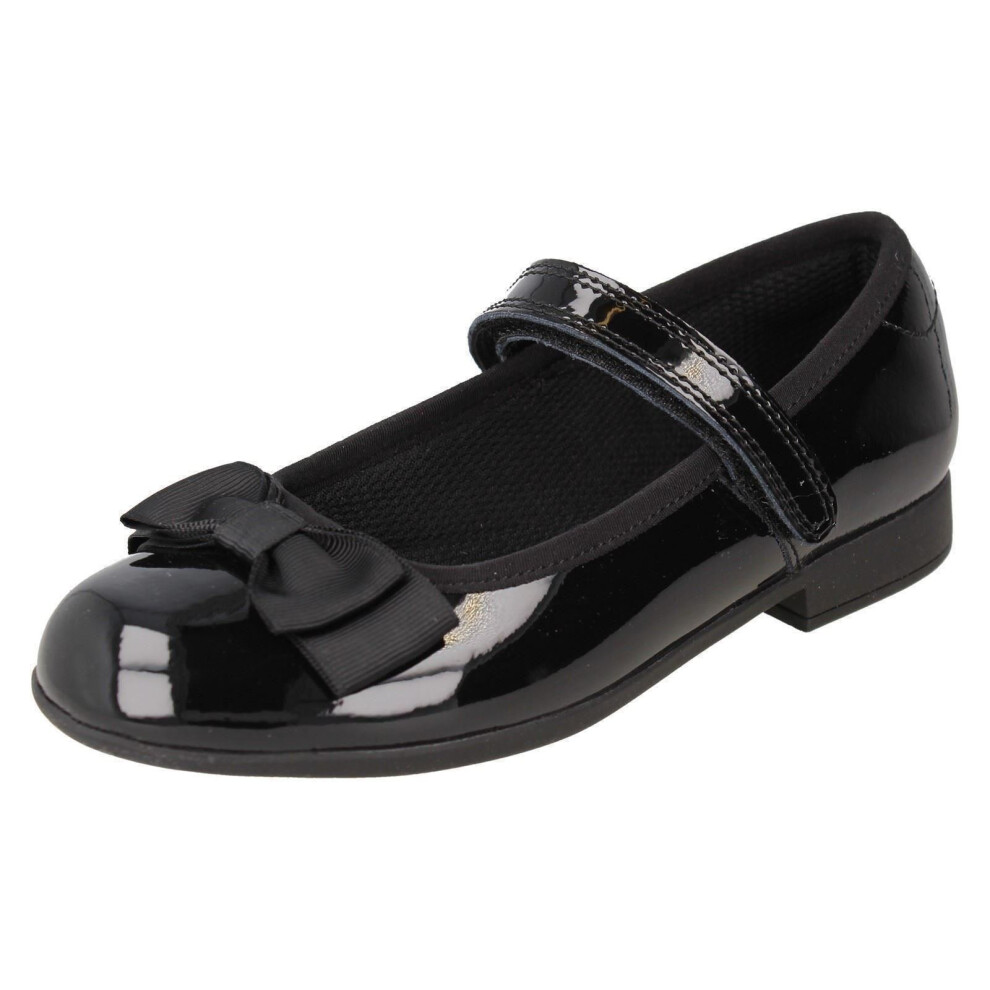 Clarks (, Uk 10.5 Child) Girls Formal/School Shoes Scala Tap - F Fit Black