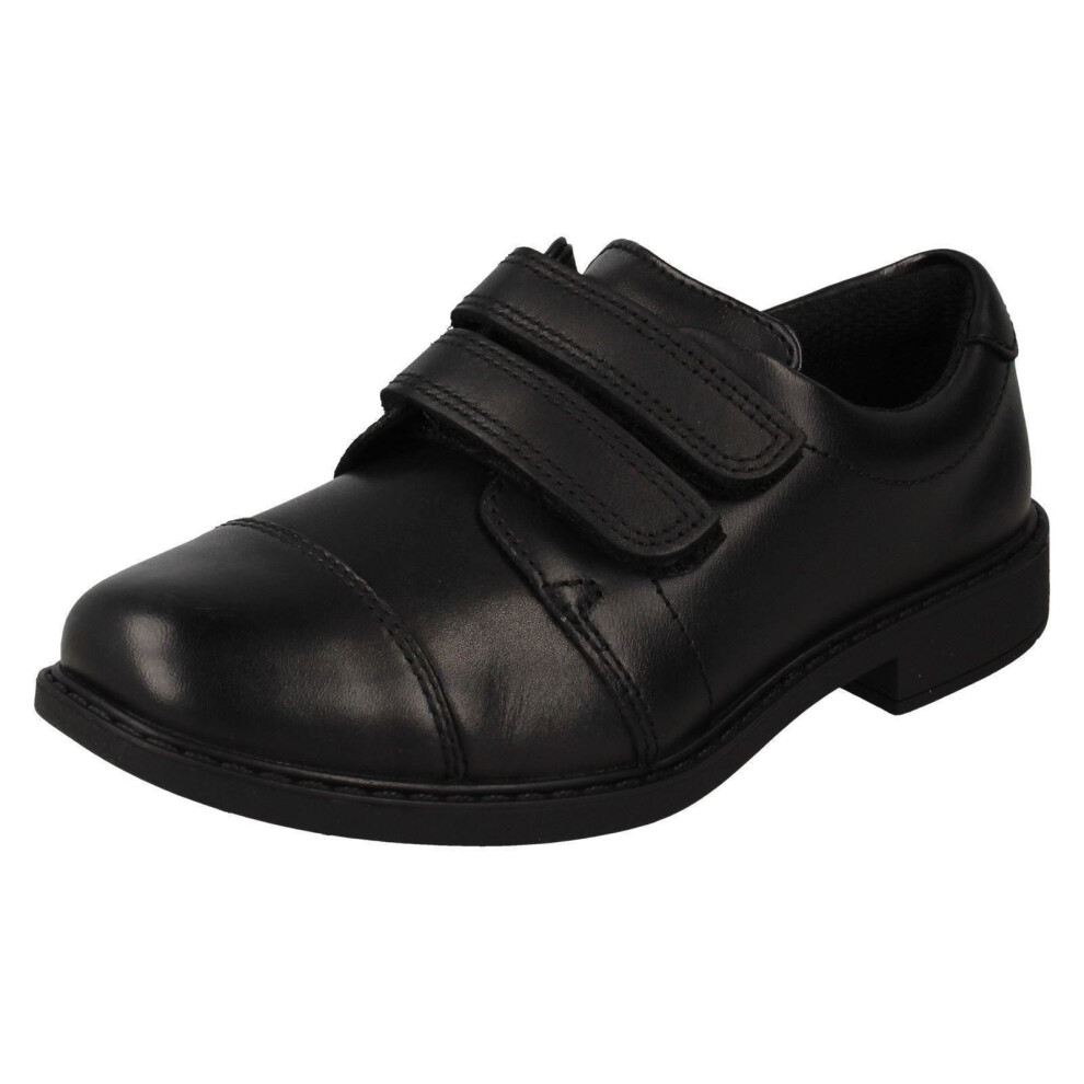 (Black, UK 11 Child) Boys Clarks School Shoes Scala Skye - G Fit