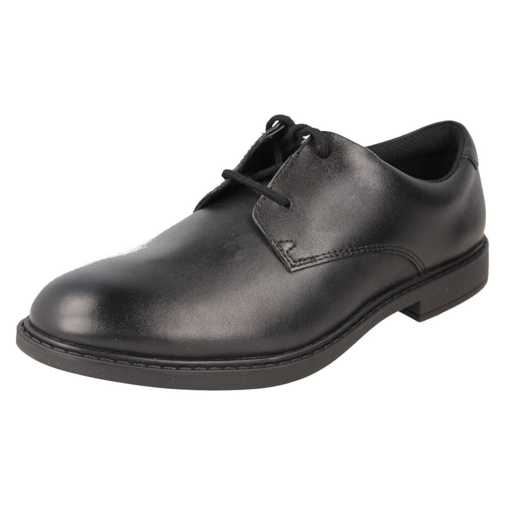 (Black, UK 1 Child) Boys Clarks Formal/School Shoes Scala Loop - G Fit