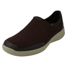 (Brown, UK 9) Mens Cloud Steppers By Clarks Lace Up Shoes Step Stroll Lace - G Fit
