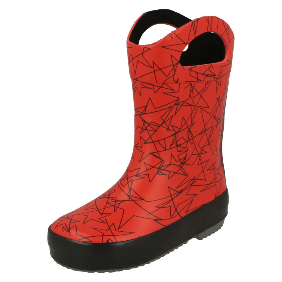 Clarks (Red, Uk 4 Infant) Ladies Chelsea Boots Taylor Shine - D Fit