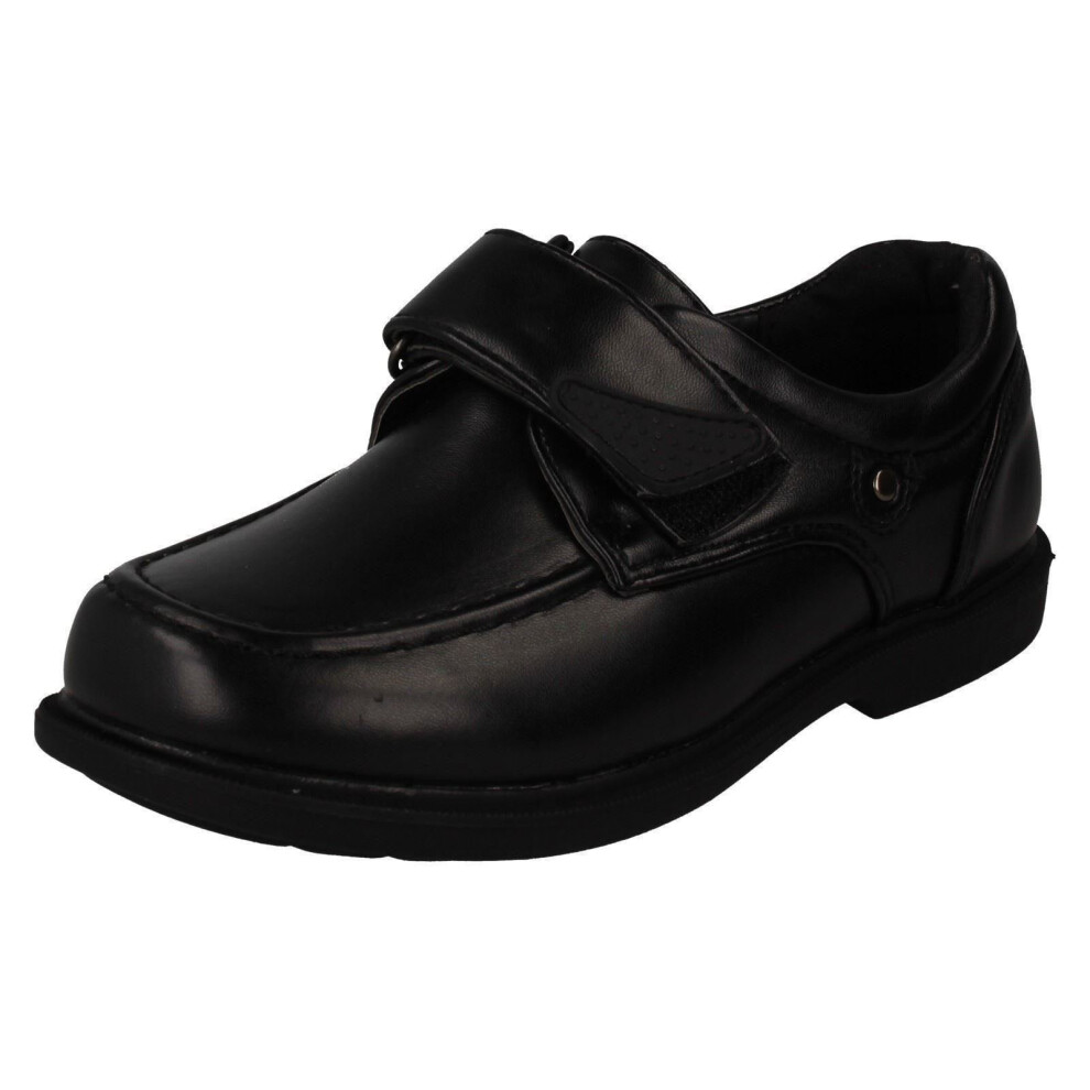 (Black, UK 3 Child) Boys Cool For School Formal Shoes