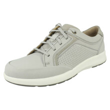 (Stone, UK 11) Mens Clarks Lace Up Ankle Boots Un Trail Limit - G Fit