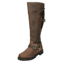 (Burgundy, UK 5) Ladies Harley Davidson Knee High Boots Lomita