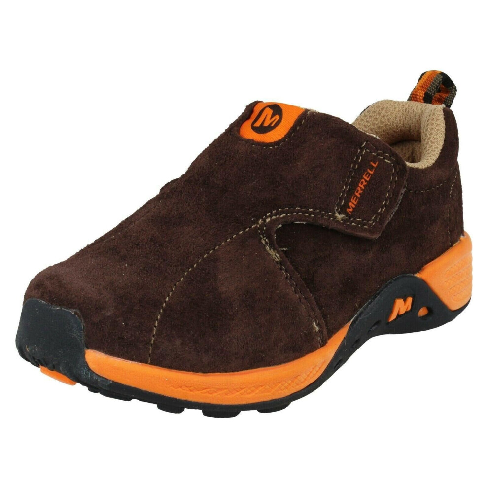 (Brown, UK 10 Child) Boys Merrell Casual Shoes Jungle Moc Sport A/C