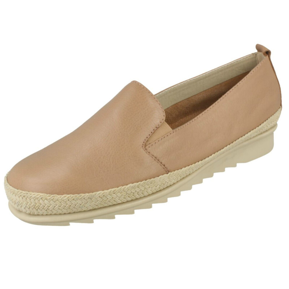 (Beige, UK 7) Ladies Padders Espadrille Detailed Shoes Haze