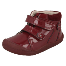 (Red, UK 6 Infant) Girls Startrite Hook & Loop Ankle Boots Dream