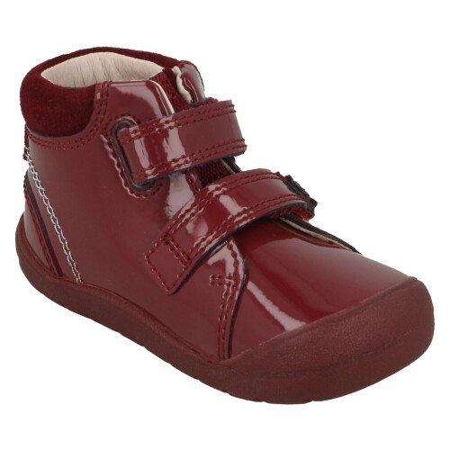 (Red, UK 6 Infant) Girls Startrite Hook & Loop Ankle Boots Dream 2