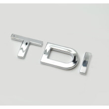 Silver Chrome Audi TDI Rear Boot Badge Emblem Letter Number For Q1 Q2 Q3 Q5 Q7 Q8 TT RS TDI