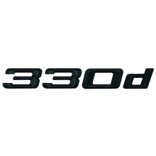 Matt Black BMW 330d Rear Boot Badge Emblem Number Letter For 3 Series E36 E46 E90 E91 E92