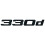 BMW Matt Black BMW 330d Rear Boot Badge Emblem Number Letter For 3 Series E36 E46 E90 E91 E92 1