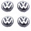 Volkswagen VW Car Wheel Centre Hub Caps 56mm 4 PCS For Jetta 1999-2009 Polo 2002-2015 1