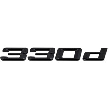 Gloss Black BMW 330d Rear Boot Badge Emblem Number Letter For 3 Series E36 E46 E90 E91 E92