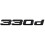 BMW Gloss Black BMW 330d Rear Boot Badge Emblem Number Letter For 3 Series E36 E46 E90 E91 E92 1