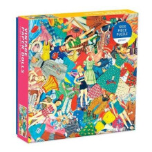 Puzzle mit 1000 Teilen: Vintage-Papierpuppen