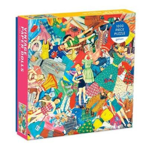 Puzzle mit 1000 Teilen: Vintage-Papierpuppen