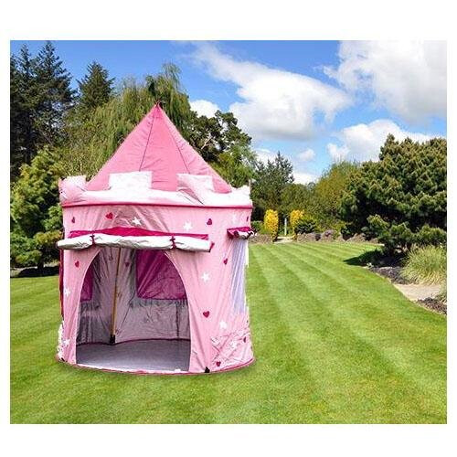 KiddyPlay Pink Pop-Up Castle Play Tent 2
