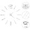 VidaXL vidaXL 3D Wall Clock Modern Design 100cm XXL Silver Home Office Analog Timer 1