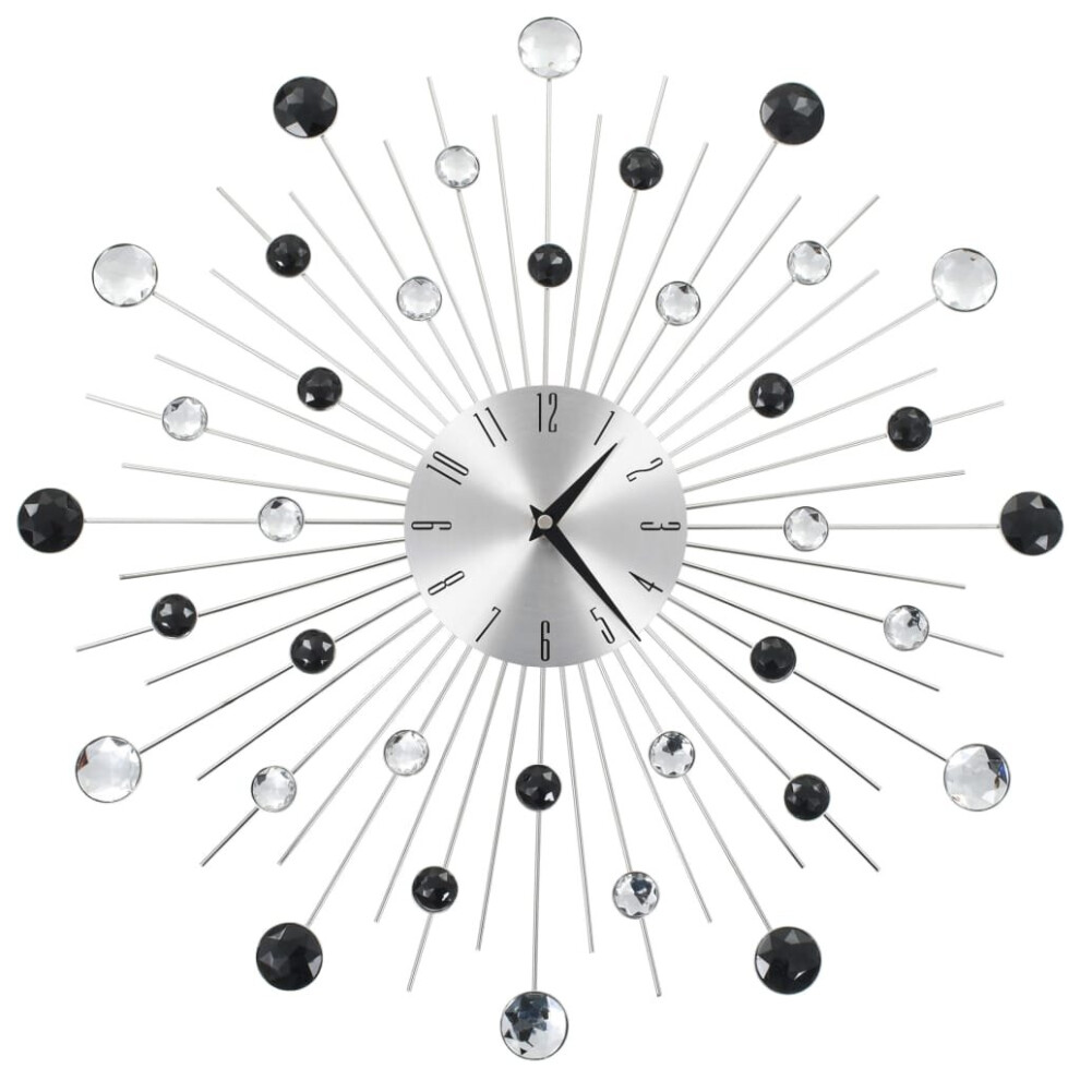 vidaXL Wall Clock with Quartz Movement Modern Design 50cm Analog Timer DÃ©cor