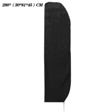 (280*£¨30*81*45£©CM) Large Deluxe Cantilever Parasol Banana Umbrella Weatherproof Cover Garden Patio