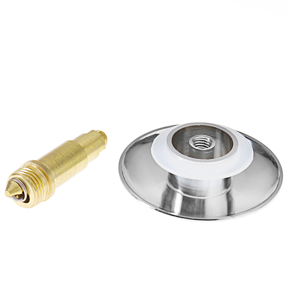 66Mm Bathtub Basin Click Clack Clicker Pop Up Plug Sink Push Button+Bolt Brass 4894670167318