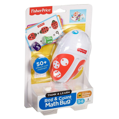 Fisher-Price Fisher-Price FXG23 Think and Learn Roll, Count Math Bug Preschool Game, Multicolored
