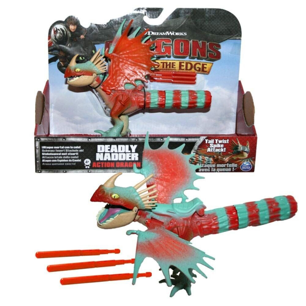 Dreamworks Dragons Deadly Nadder Spike Attack Action Figure Playset