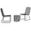 VidaXL vidaXL 3-tlg. Bistro-Set Poly Rattan Schwarz 1