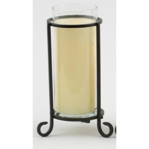 Yankee Candle Yankee Candle Black Scrolls Pillar Candle Holder Set of three 1