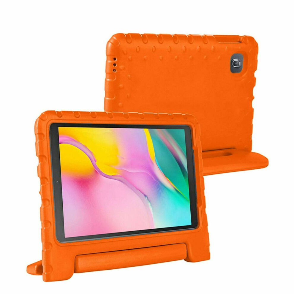 (Orange) Samsung Tab A Protective Case For 10.1" T580/T585)