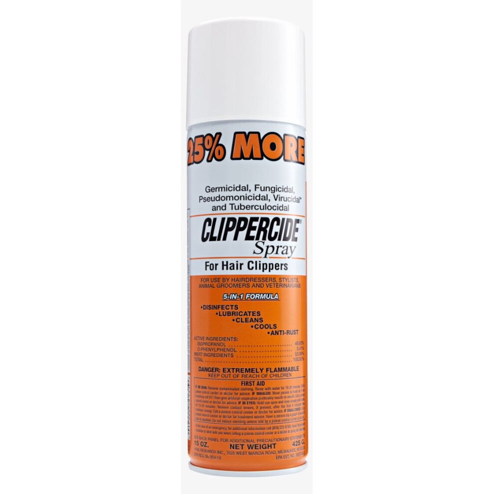 Clippercide Spray - For Hair Clippers 5 in 1 Formula
